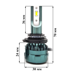 Светодиодные автомобильные LED лампы Takimi SOKOO HB4 (9006) 5500K 12/24V