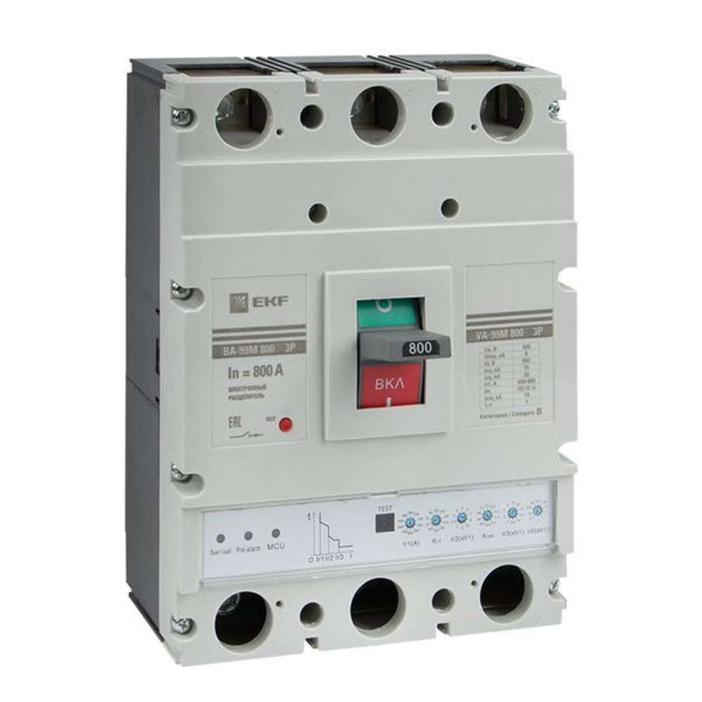 Автоматический выключатель в литом корпусе  EKF mccb99-800-800me