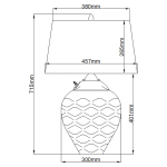 Настольная лампа Quintiesse, Арт. QN-SAMARA-TL-SLM