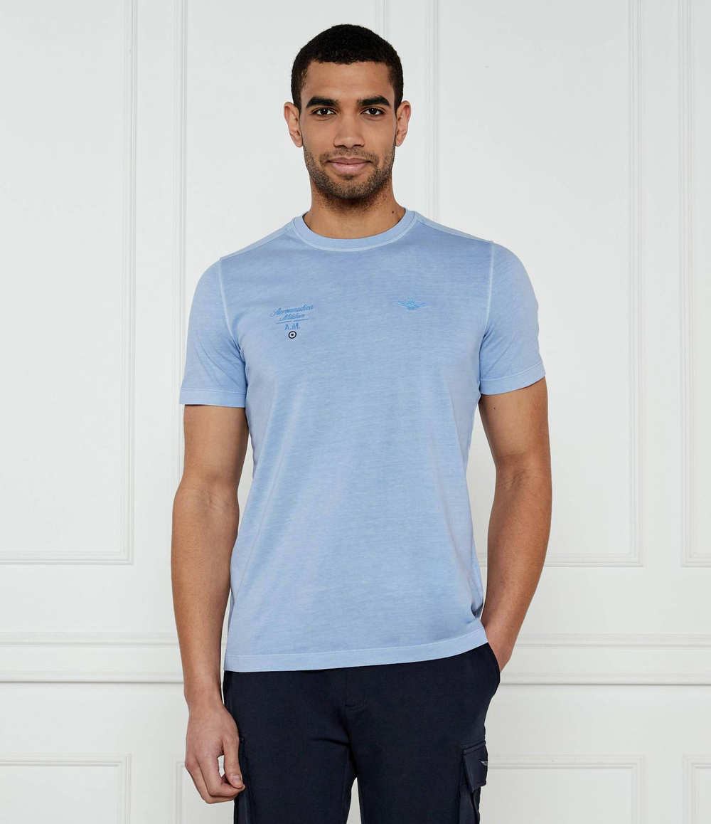 Футболка Aeronautica Militare - голубой(TS2392J677)