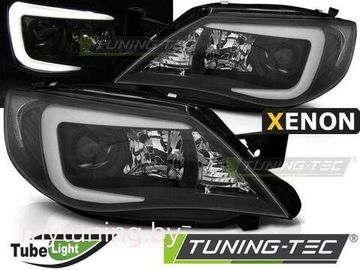 Передние фары tube black hid для Subaru Impreza III GH
