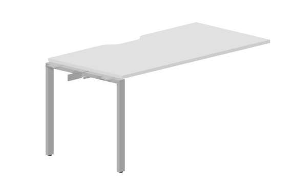 стол Strike 1580х780х750мм (с эргономичным вырезом) - приставной элемент