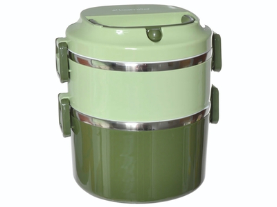 Ланч бокс 1700мл 2 отделения, цвет микс