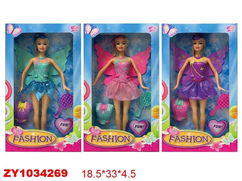 Кукла тип Модница с крыльями 32см, коробка 0013A