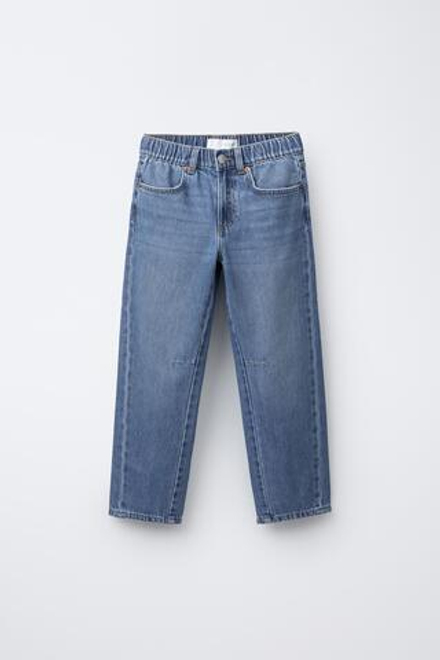 ZARA ДЖИНСЫ BAGGY FIT, СИНИЙ