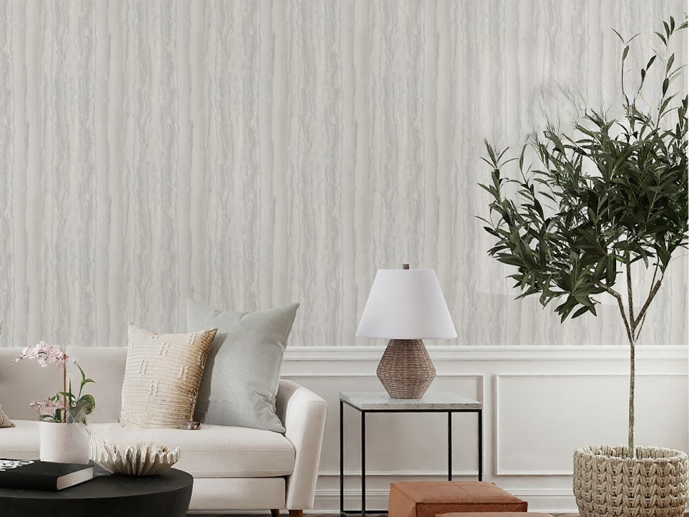 Самоклеящаяся панель ПВХ Кварц серый 600х300х2 мм