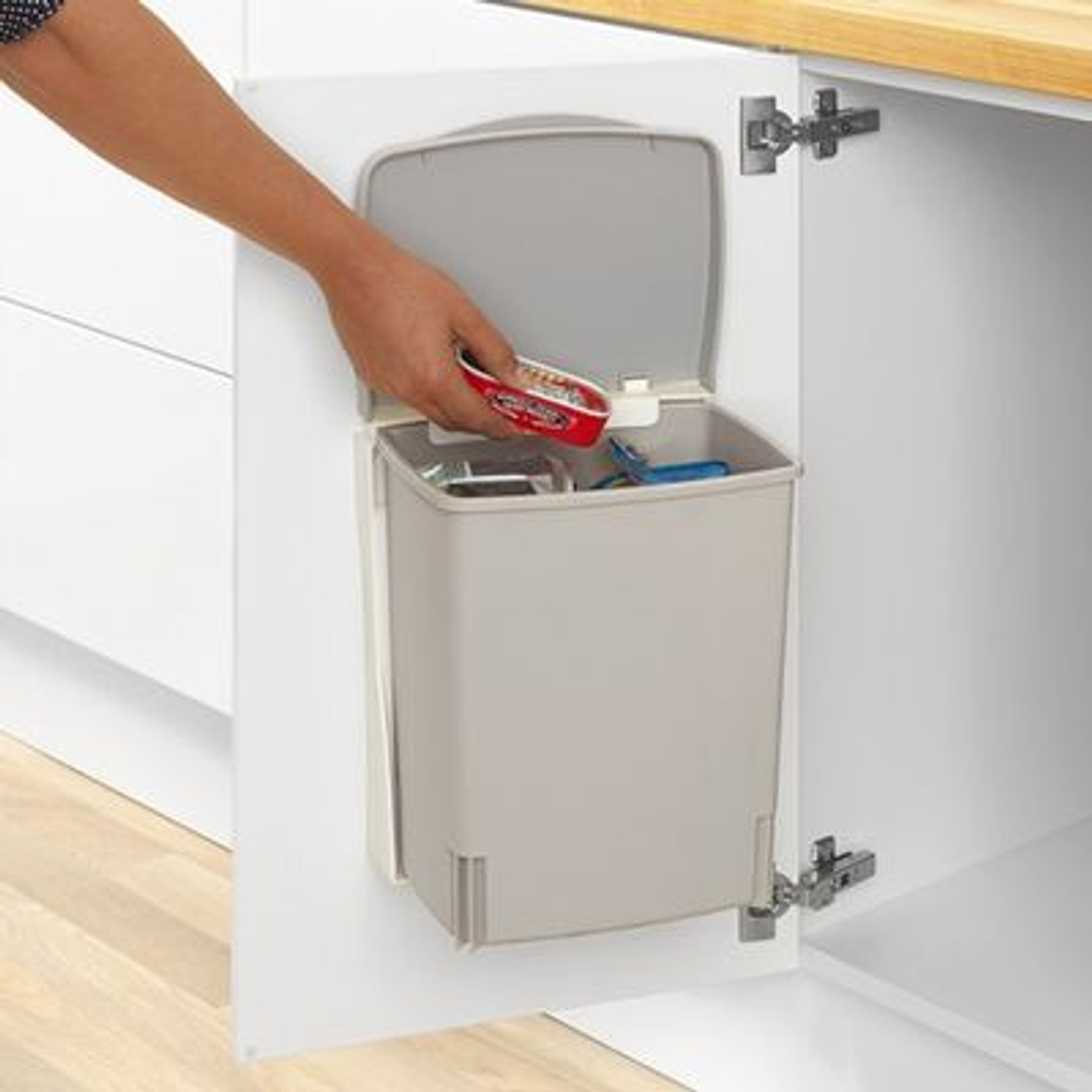 Ведро для мусора Brabantia встраиваемое серое 10л встроенное