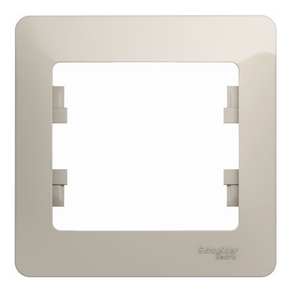 Schneider Electric Glossa Молочный Рамка 1-местная IP20 скрытая установка GSL000901