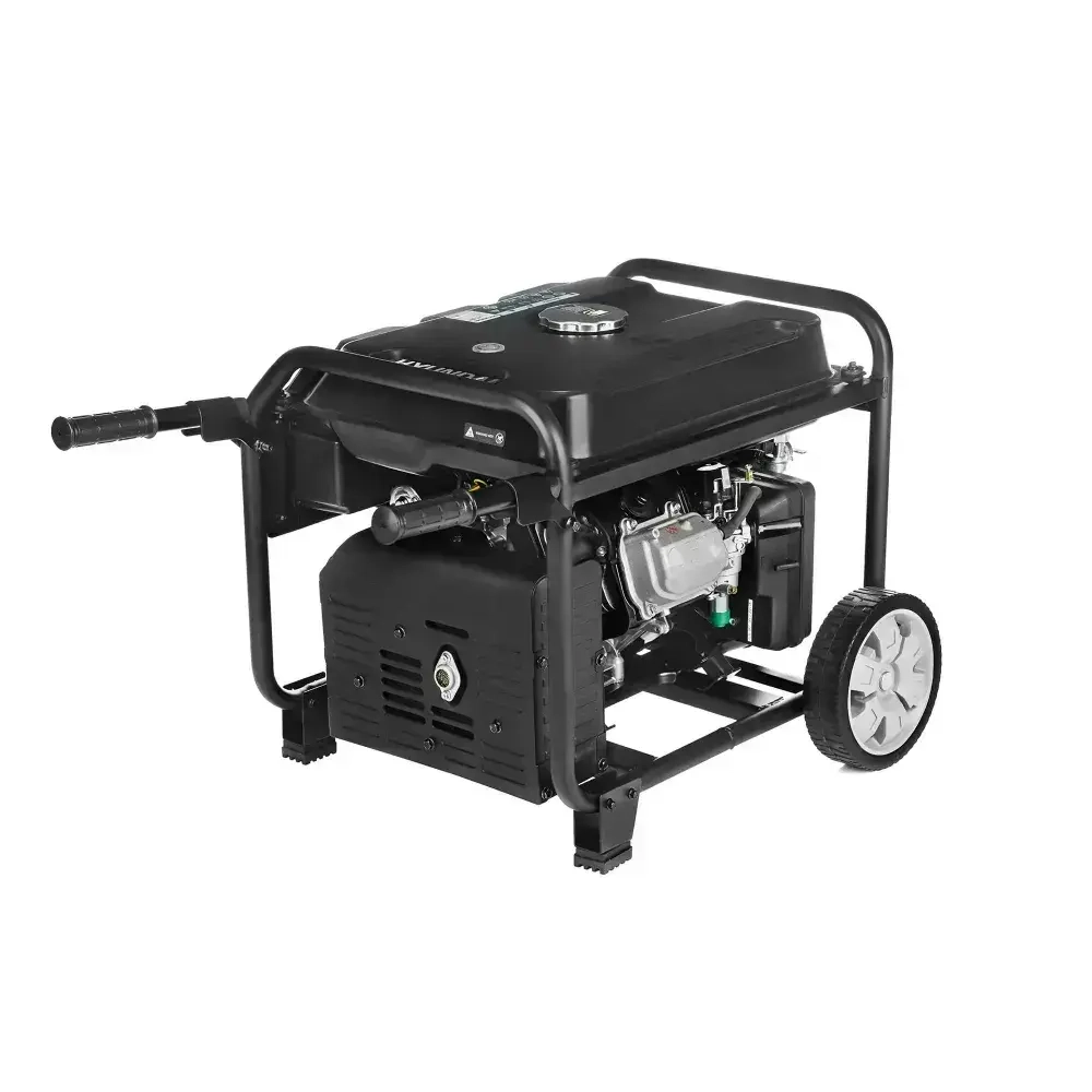 Инверторный Бензиновый генератор Hyundai HHY 7050Si, 220 В, 5.5кВт, на колёсах