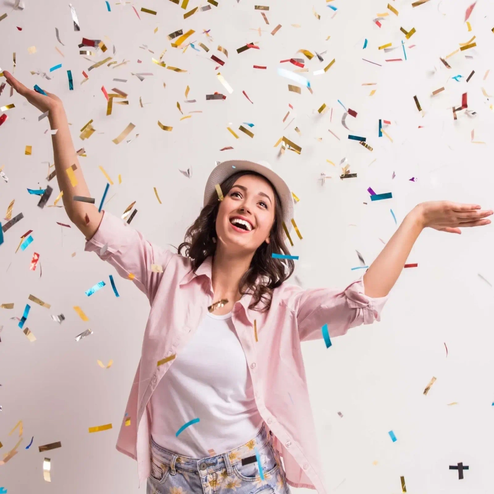 Конфетти «Прямоугольники цветные» 18 г, бумага