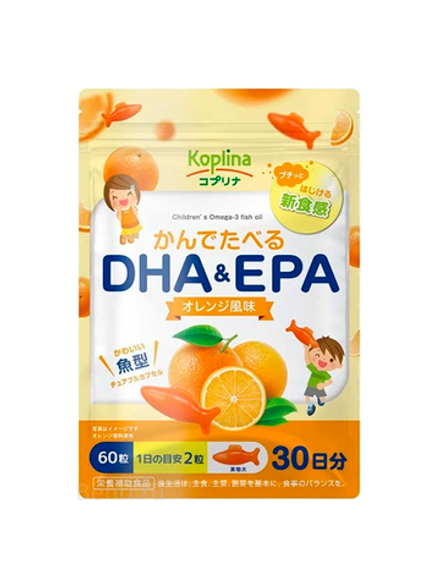 Детский Omega 3 DHA&EPA Koplina со вкусом апельсина