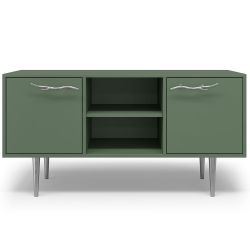 Тумба под ТВ Арт Колор matte 117см Стайл Сильвер Зеленый нефрит матовый