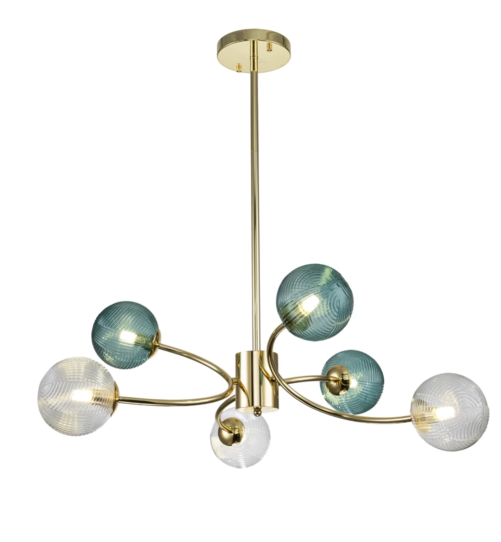 Люстра на штанге Indigo SELVA 11032/6R Gold V000296