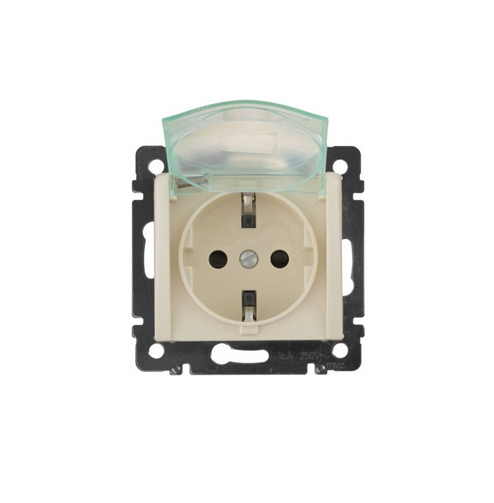 4120/4220 Розетка влагозащищенная 10 шт слоновая кость