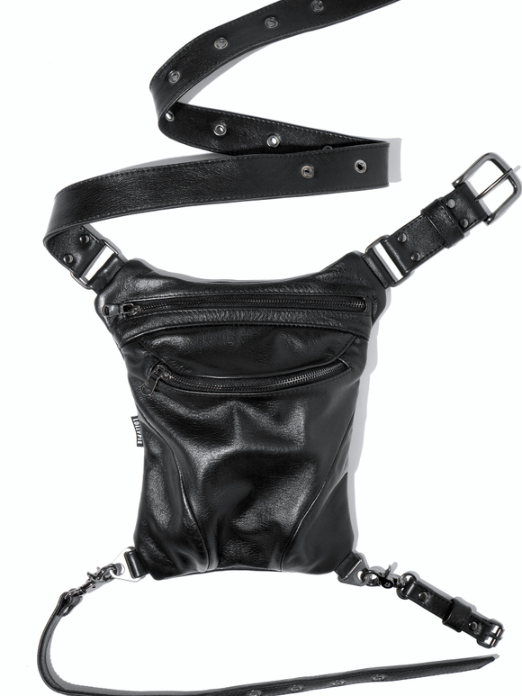 Сумка на бедро шитый ремень