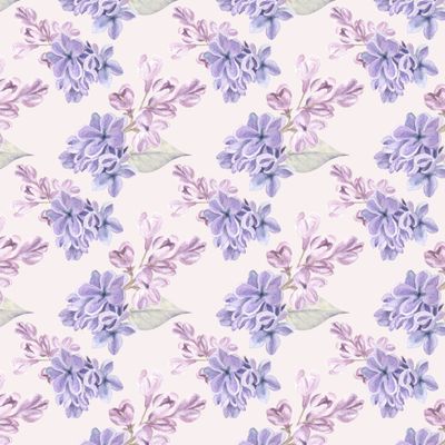 Садовая сирень на розовом / Garden lilac on pink