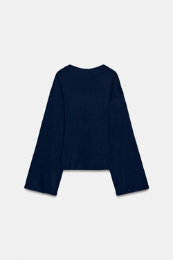 ZARA ПРИТАЛЕННАЯ ФУТБОЛКА SUPIMA®, МОРСКОЙ СИНИЙ