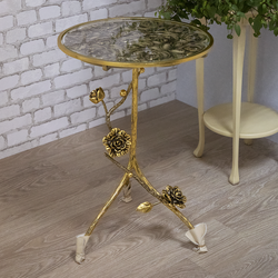 Столик декоративный Роза Сангрия Каштан