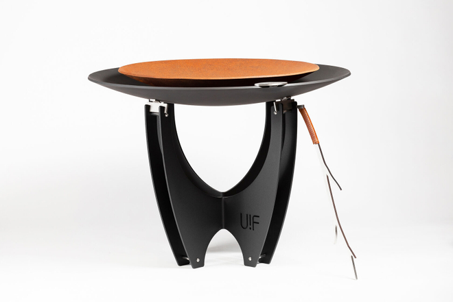 Двойная чаша для костра с высоким основанием Up!Flame STEEL CUP 850 Magnum Double