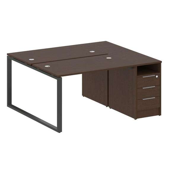 Метал Систем Рабочая станция с тумбой на О-образном м/к БО.РС-СТП-2.2