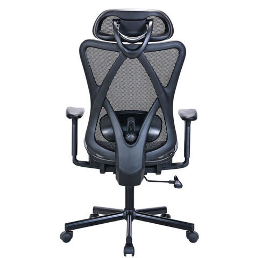 Кресло BRABIX PREMIUM "Axion ER-701", синхромеханизм, регулируемые подголовник и спинка, сетка, черное, 532965