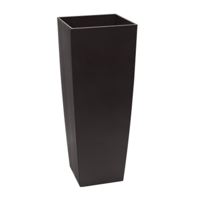 Кашпо с автополивом Lechuza Cubico alto 115см эспрессо металл