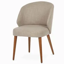 Стул Helios, бежевый, ножки орех
