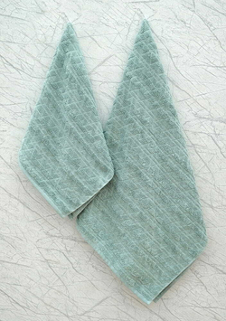 Полотенце 50х90 Arya home Wave зеленое