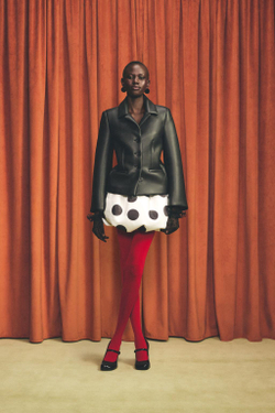 ZARA HARRY LAMBERT X DISNEY КОЛГОТКИ ИЗ МИКРОФИБРЫ, КРАСНЫЙ