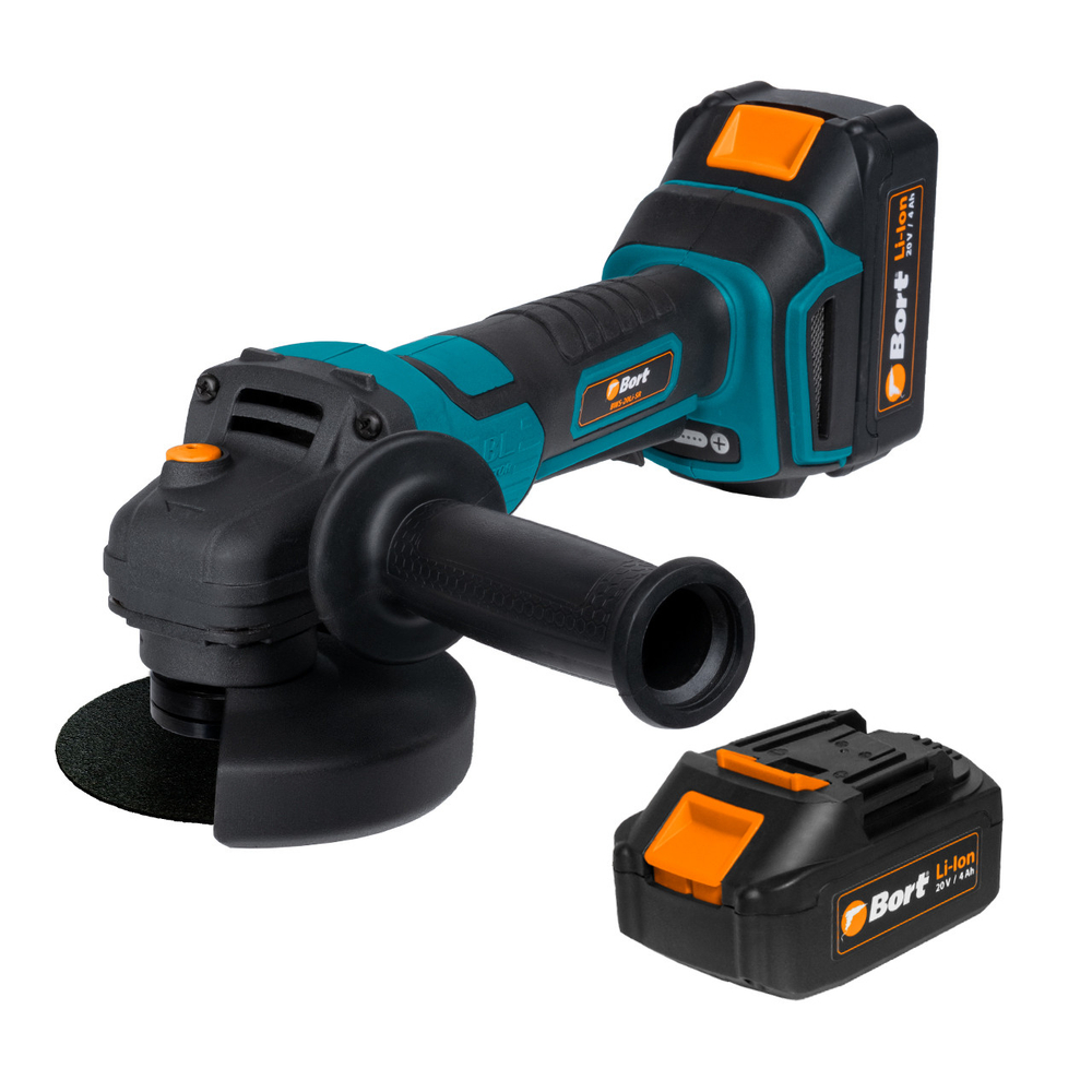 Машина шлифовальная угловая аккумуляторная BORT BWS-20Li-SR (2x4Ah+ЗУ)