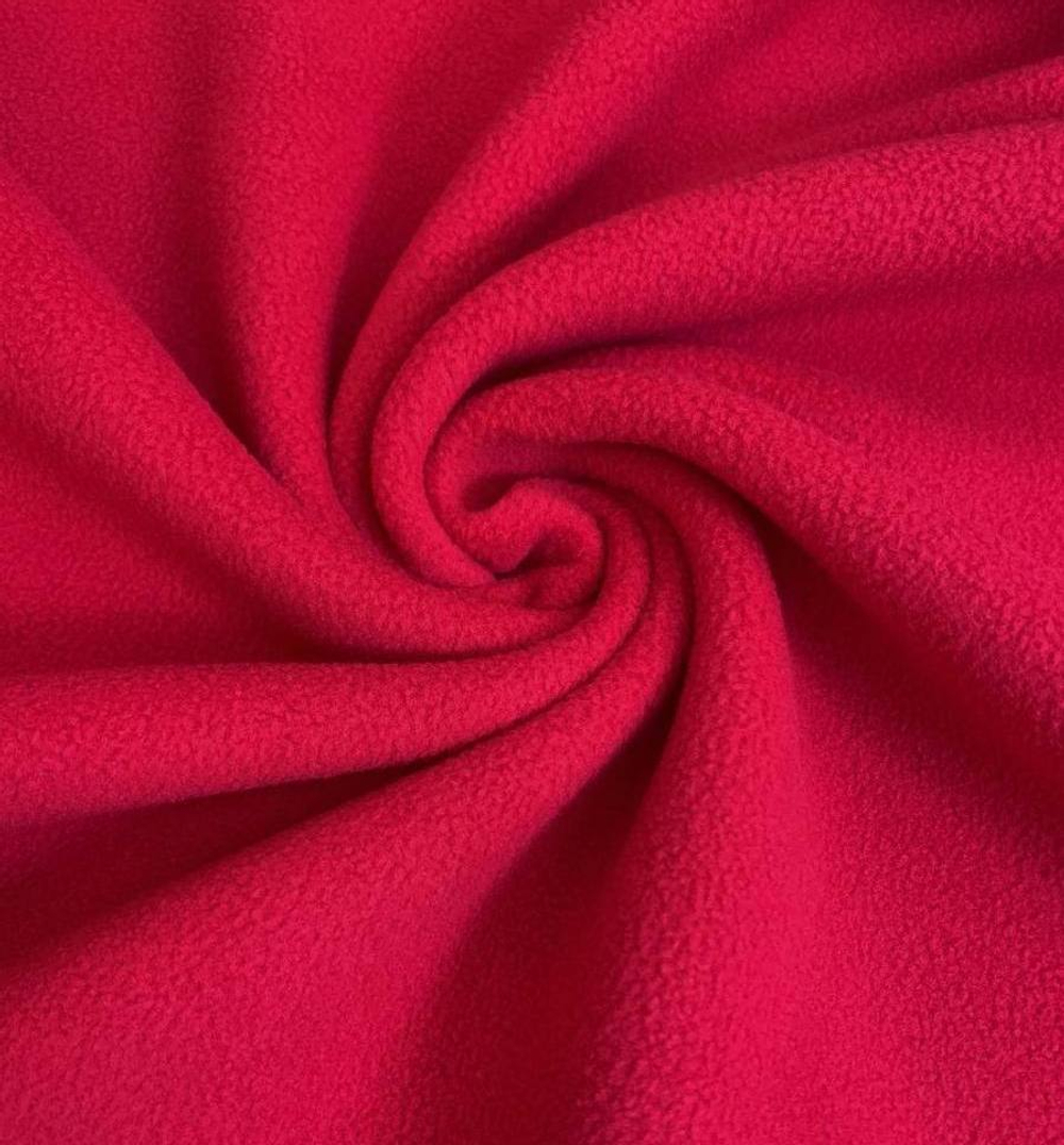 Флис гл. краш, красный, двухсторонний, антипиллинг