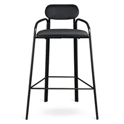 Барный стул Ror, Round, черный велюр