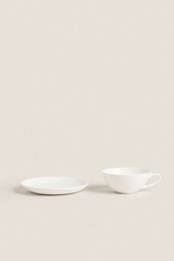 ZARA HOME КРУЖКА ИЗ ТОНКОГО ФАРФОРА, БЕЛЫЙ