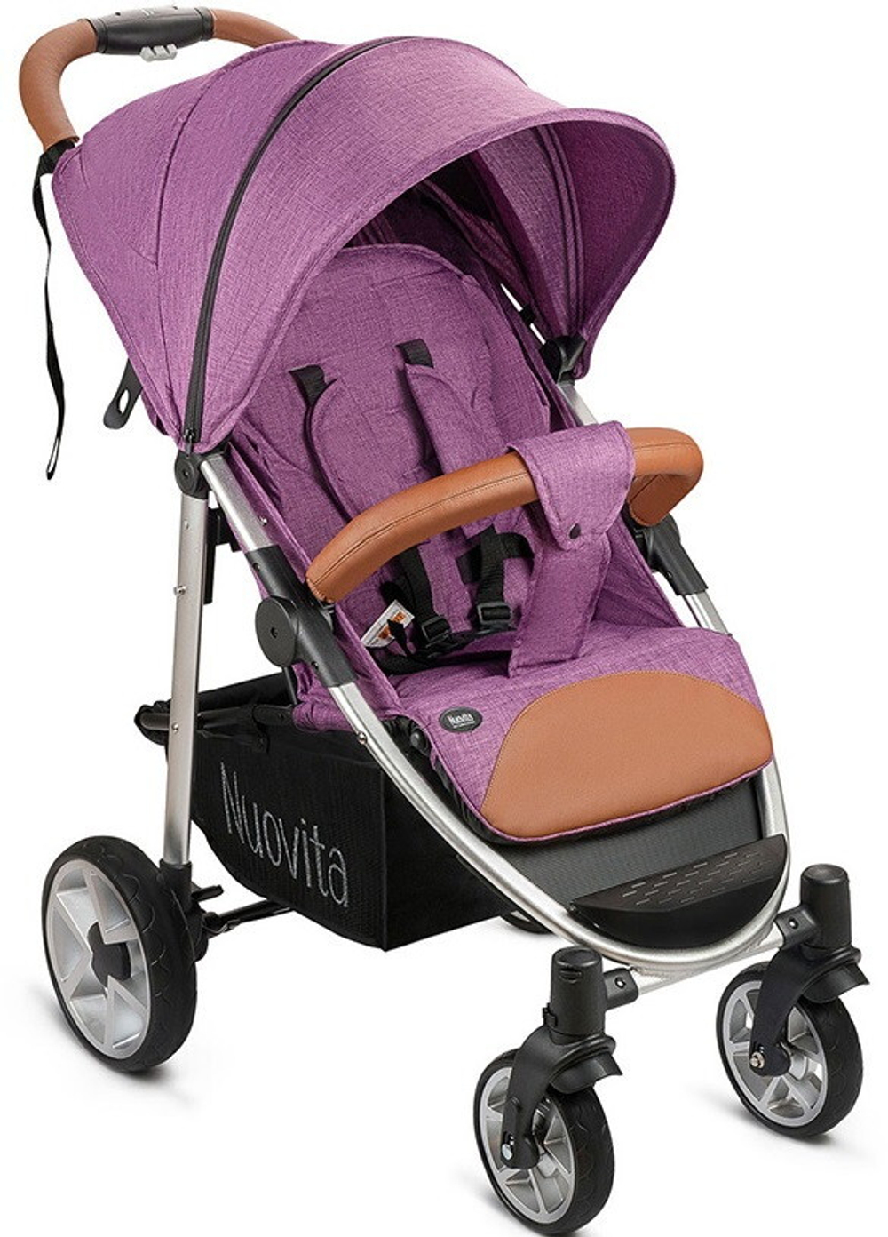 Прогулочная коляска Nuovita Corso Viola, Argento / Фиолетовый, Серебристый