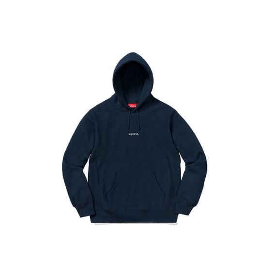 Supreme FW18 Trademark Hooded Sweatshirt Navy