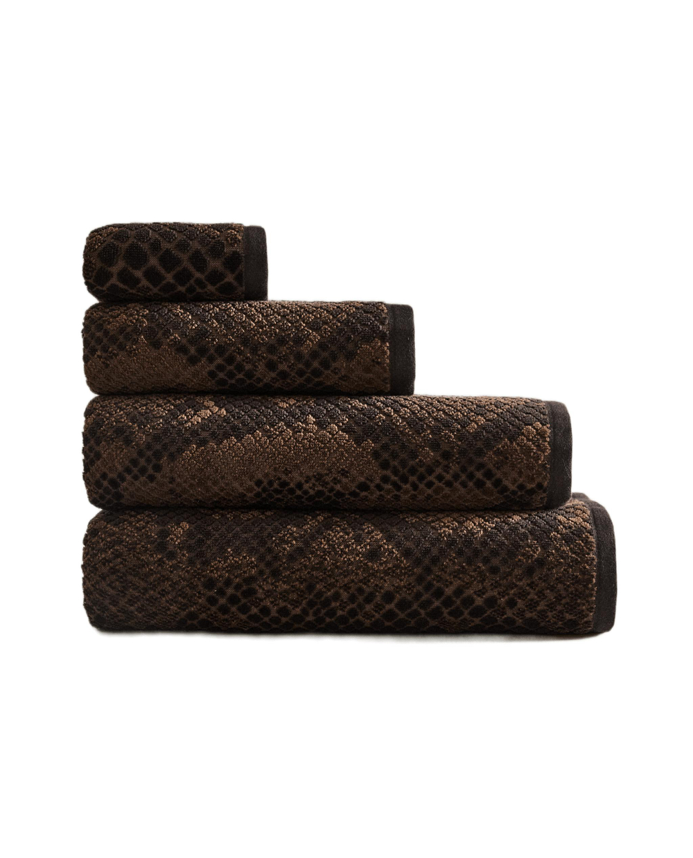 Zara Home Полотенце для лица и рук из хлопка, коричневый
