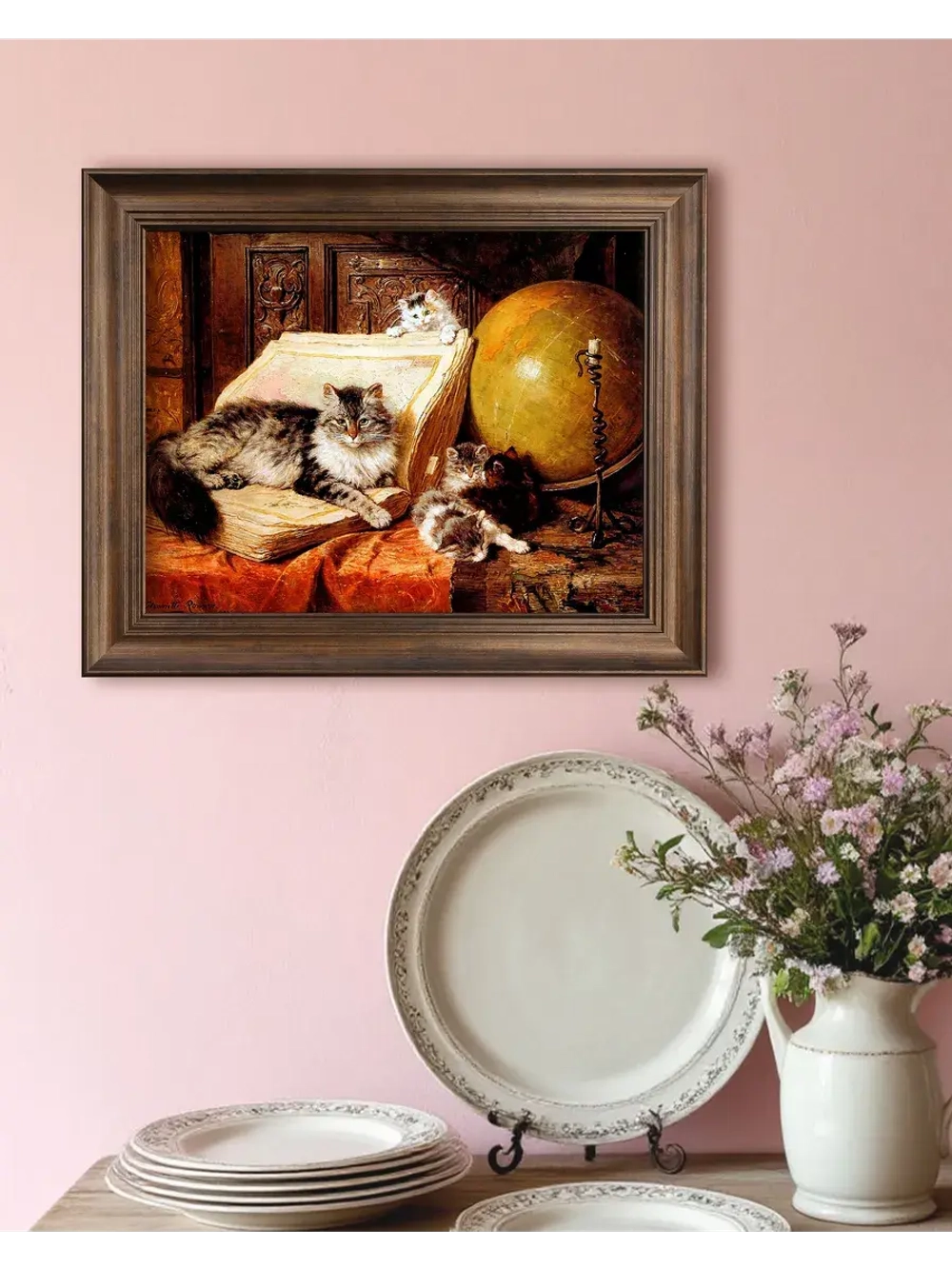 Картина интерьерная на холсте в раме 25*31 см