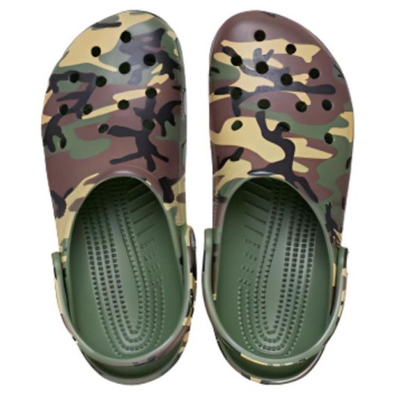 Crocs Classic Camouflage Clog 'Green Brown'