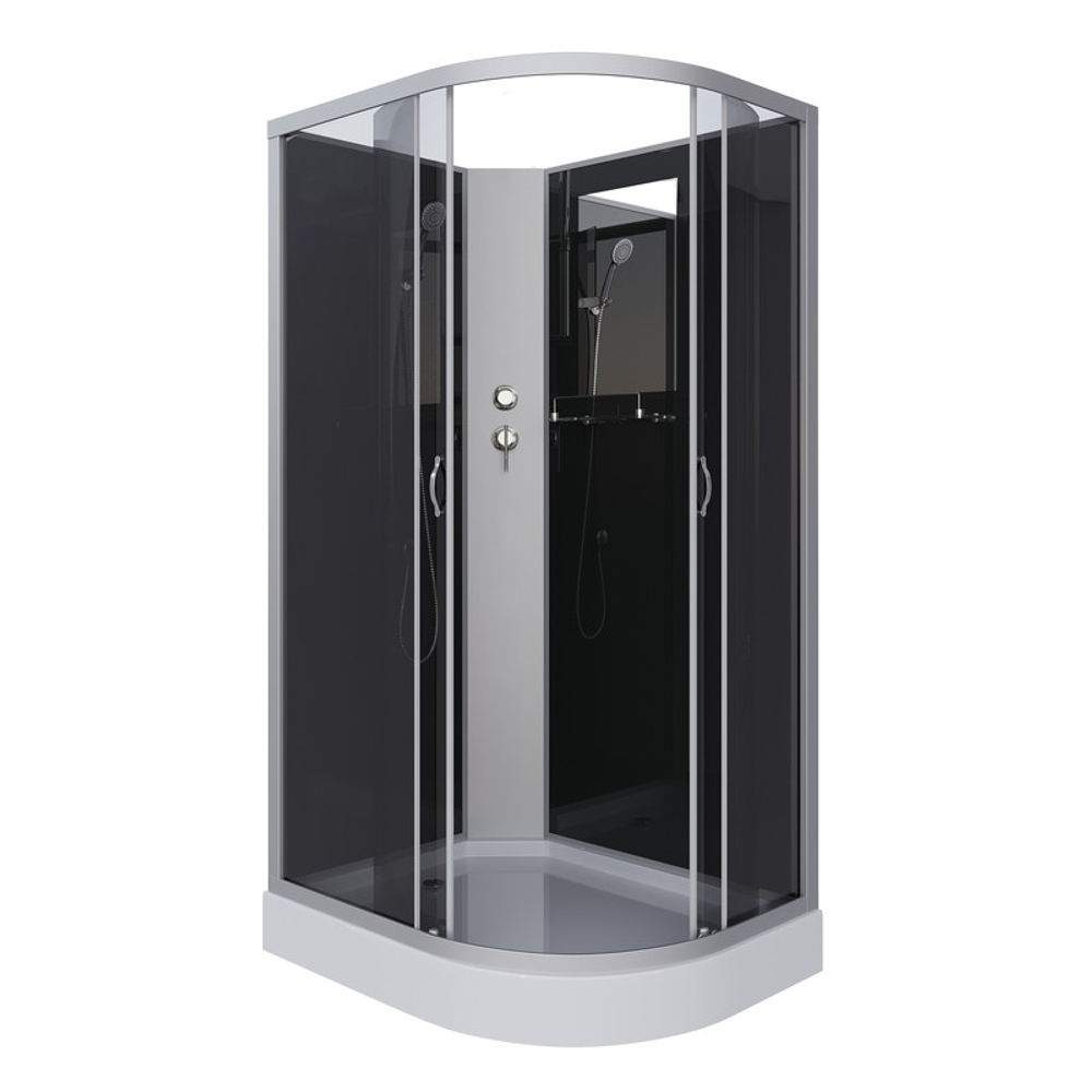 Душевая кабина Niagara Classic NG-3512-14LBK (120х80х200) низкий поддон(13см),стекло тонированное,3 места
