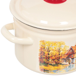 Набор эмалированной посуды 6 пр, кастрюли 2,3,4 л, Керчь, Старая мельница-1