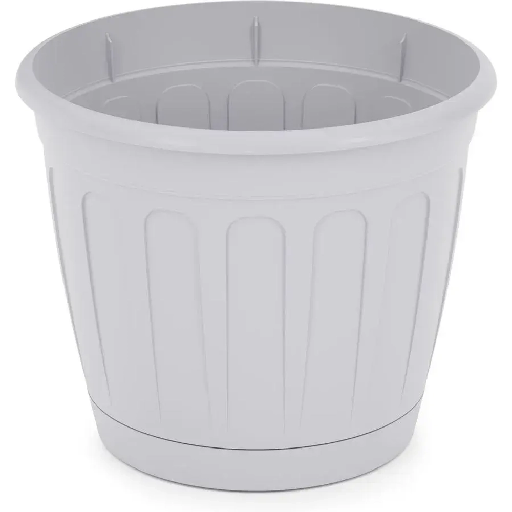 Горшок цв. Дионис 1,6л (серый) (комплект 32 шт)