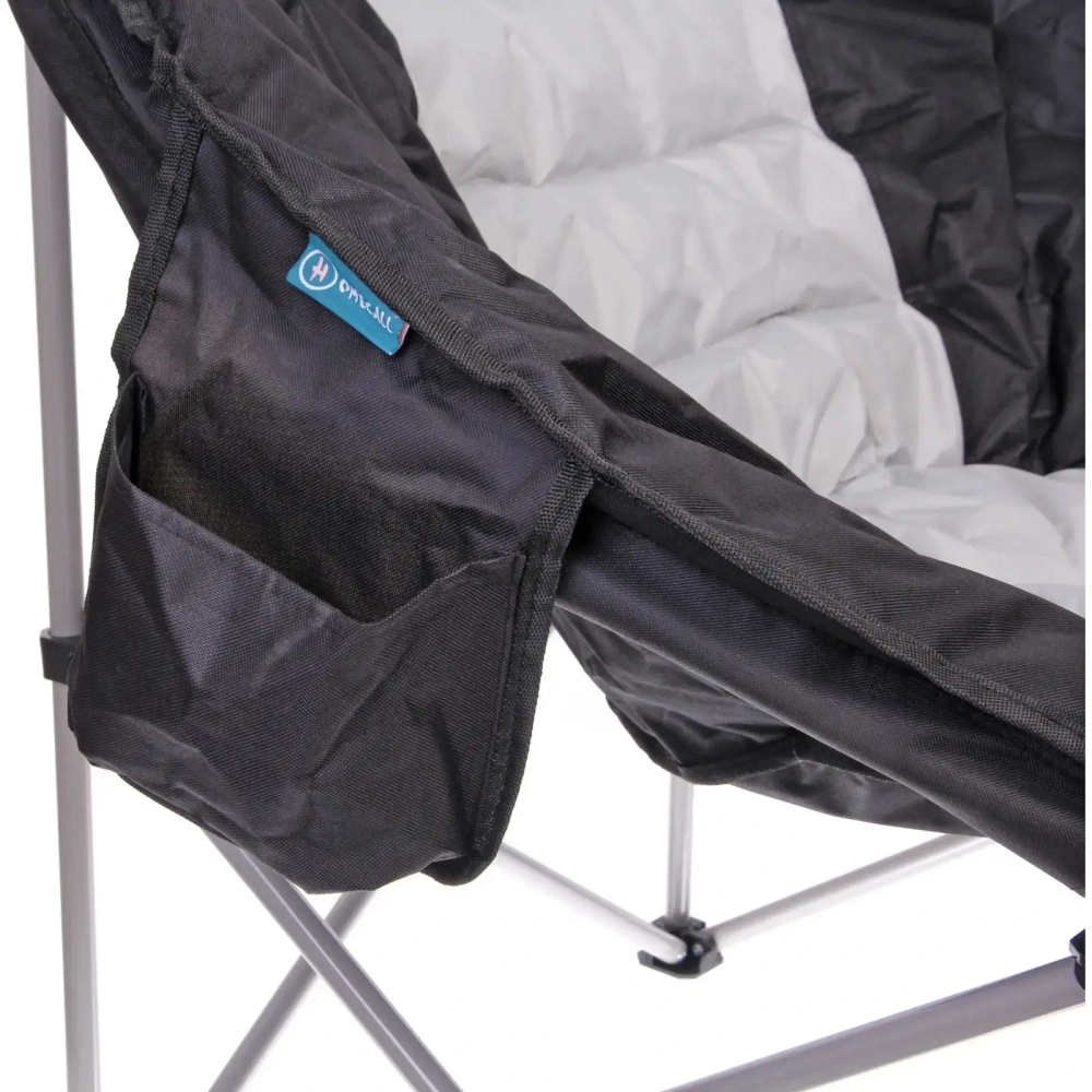 Кресло складное до 120 кг, 98*90*70 см, чёрный, ТуристМастер