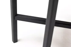 "Кипр" интерьерный стол из HPL круглый Ø30 H40, цвет "серый гранит"