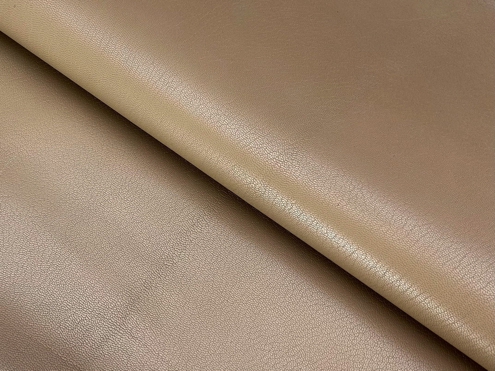 Пальмира цв. Бежевый / Palmira Beige, толщ. 1,2-1,4 мм, натуральная кожа козы
