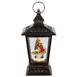 GAEM Изделие декоративное "Фонарь" (подсвет, вьюга, 3хАА н/п), L12 W12 H27 см