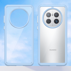 Усиленный чехол с мягкими рамками синего цвета для Huawei Mate 50 Pro, мягкий отклик кнопок