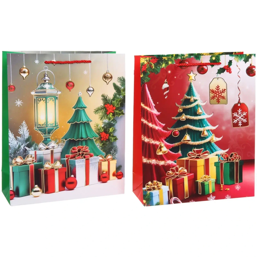 Пакет подарочный «Северная сказка» 32*26*10 см, микс