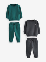 Толстовка и джоггеры в комплекте для мальчика Next B51-083, 2 шт., Серый, Темно-зеленый