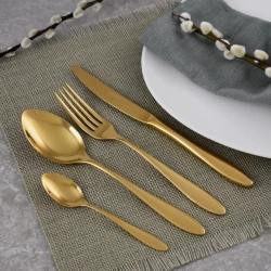 Набор столовых приборов 24 предмета на 6 персон Cristema Colombo золотой