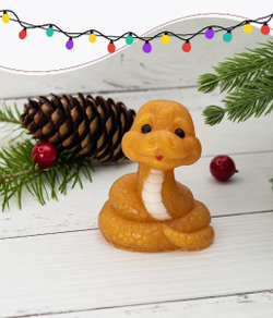 Мыльное ассорти/новогоднее (символ года) 3D: ЗМЕЙКА НА УДАЧУ, ТМ ChocoLatte